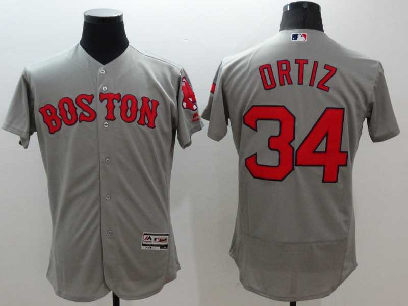 Boston Red Sox #34 David Ortiz Gray 2016 Flexbase Authentic Collection Stitched Jersey,We sell and wholesale Boston Red Sox #34 David Ortiz Gray 2016 Flexbase Authentic Collection Stitched Jersey on line form chian!